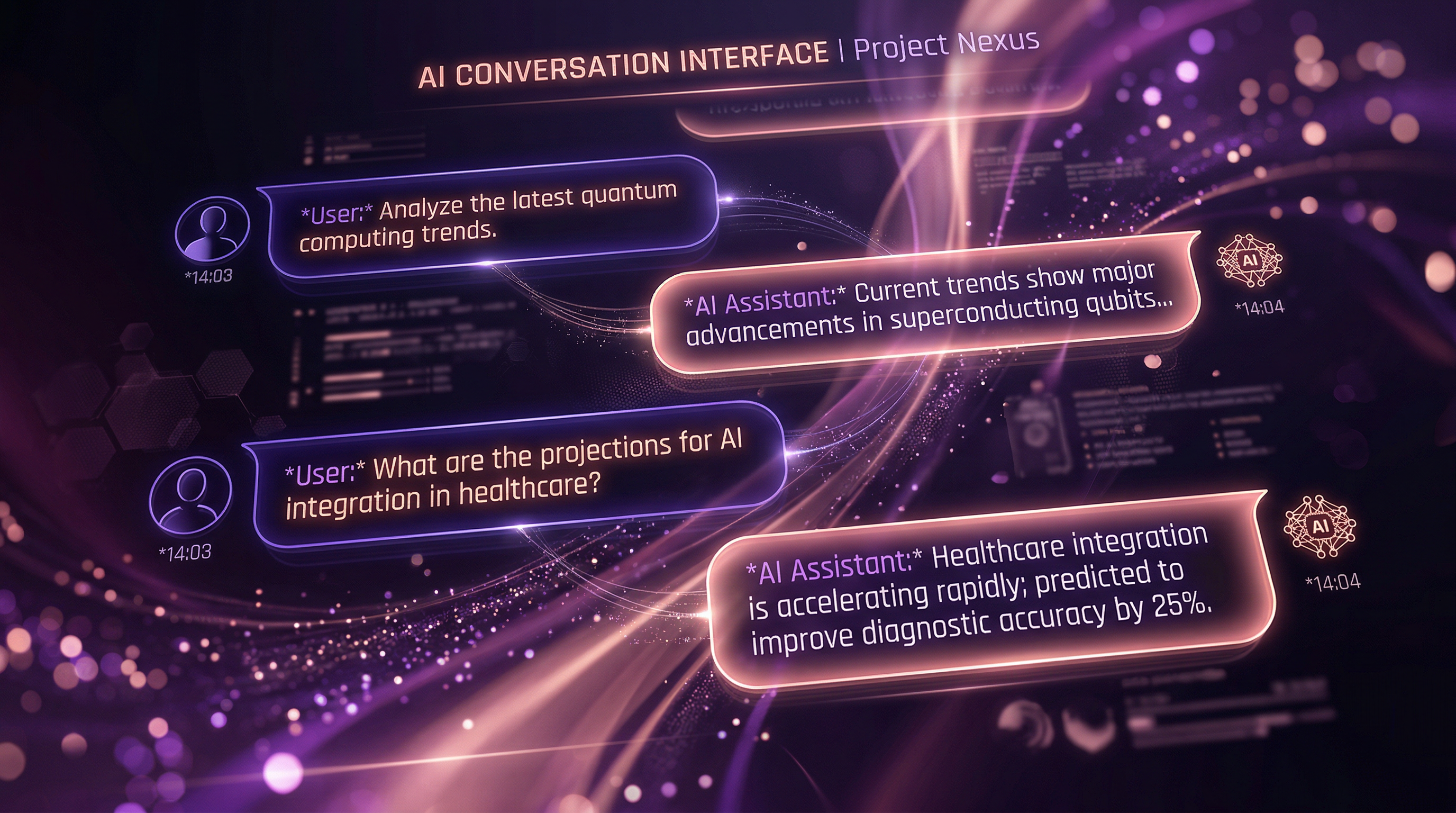 AI companion interface showing conversation and photo generation features